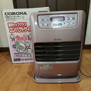 コロナ コンパクト 7～9畳 ファンヒーター ローズメタリック CORONA 動作確認済み FH-M254Y-R ウルトラミニ 中古現状品 2004年製