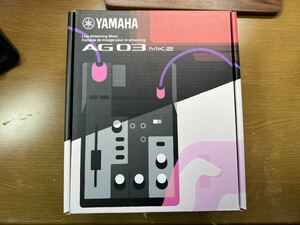 Yamaha AG03MK2 Black 6-Channel Live Streaming Loopback Mixer/USB Int 並行輸入