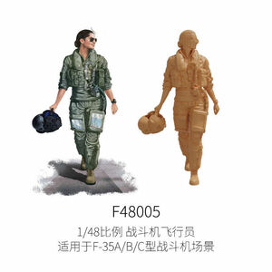 ◆◇GALAKY MODEL【F48005】1/48 女性ファイターパイロット(F-35A/B/C)タイプ1◇◆　　