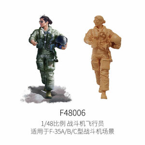 **GALAKY MODEL[F48006]1/48 woman Fighter Pilot (F-35A/B/C) type 2**