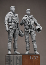 ◆◇R2Miniatures【R11-32】1/32 1980's米海軍F-14パイロットマーベリック&アイスマン(タイプ2)◇◆　_画像6