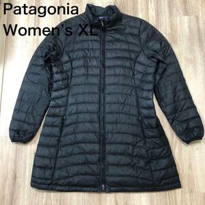 【送料無料】Patagonia ライトダウンコート黒　レディースXLサイズ　パタゴニアアウトドア登山防寒