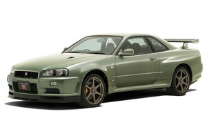 アオシマ プラモデル 1/32 ザ・スナップキット 11-D ニッサン R34スカイライン GT-R ニュル ミレニアムジェイド　送料無料