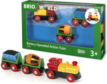 バッテリーパワーアクショントレイン　33319 BRIO ブリオ 知育玩具　送料無料 新品_画像1