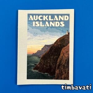 新品【ニュージーランド】 オークランド諸島　ステッカー　1877
