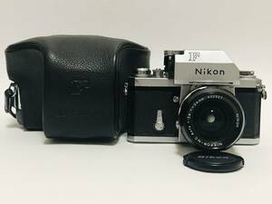 Nikon ニコンF フォトミック 一眼レフ フィルムカメラ NIKKOR-N.C Auto 1:2.8 f=24mm 422927 本革ケース付き