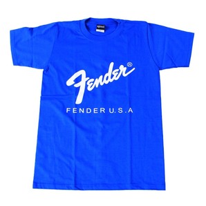 ag6●新品 ブルー Mサイズ●フェンダー FENDER 半袖Tシャツ//バンドTシャツ ロックTシャツ パンク メタルの画像1