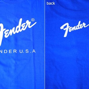 ag6●新品 ブルー Mサイズ●フェンダー FENDER 半袖Tシャツ//バンドTシャツ ロックTシャツ パンク メタルの画像3