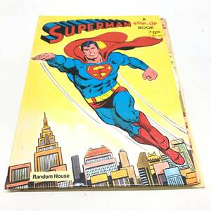 △ 送料一律185円 SUPERMAN POP-UP BOOK スーパーマン 絵本 仕掛け絵本 ヒーロー コミック 現状品 △G71872 