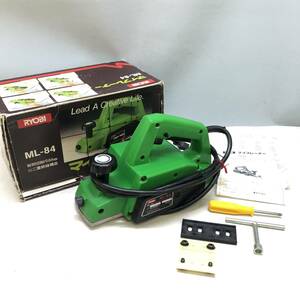 ★RYOBI リョービ マイプレーナー ML-84 84mm 回二重絶縁構造 631700A 電動 工具 一部動作確認済み 現状品★K00789