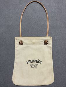 【中古】HERMES Aline PM / エルメス アリーヌ コットンキャンバストートバッグ 肩掛けバッグ