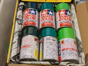 スプレー塗料 タミヤカラー TAMIYA ポリカーボネート用 5本+ラッカー1本