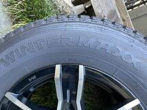 ハイエース200系 アルミ ホイール ブラックポリッシュ 美品 JSC 6.0j +33 6H 139.7 ダンロップ WINTER MAX 195/80R15　4本セット_画像7