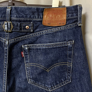 W36 90s 日本製 LEVIS リーバイス 702XX バックルバック ビッグE デニムパンツ L34 ジーンズ J22 ビンテージ復刻 501XX 革パッチ 94年製LVC