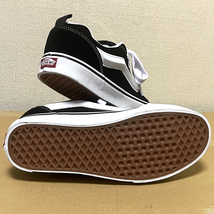 US10 新品VANS バンズ KNU SKOOL ニュースクール スウェードレザー ブラック ホワイト 黒白オールドスクール ジャズ 28cm スケートシューズ_画像8