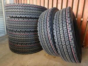 D962 2023年製 新品 送料無料【225/90R17.5 127/125】ブリヂストン W900 スタッドレス 6本 室内保管