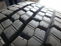 D967 2022年製 約9分山 送料無料【295/80R22.5 153/150】ブリヂストン W999 スタッドレス 2本 約19.5mm_画像4