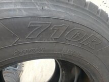 C91 2022年製 送料無料【275/80R22.5 151/148】ヨコハマ 710R ミックスタイヤ 4本 約7.5分山_画像10