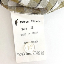 ポータークラシック ROLL UP GINGHAM CHECK SHIRT 美品 ロールアップ ギンガムチェック シャツ 長袖 PORTER Classic トップス DM8719■_画像5