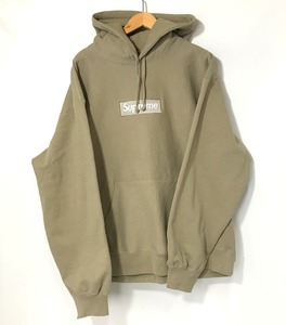 Supreme Box Logo Hooded Sweatshirt 23FW Dark Sand ボックスロゴ フーディ メンズ XLサイズ ブラウン系 シュプリーム トップス A3700◆