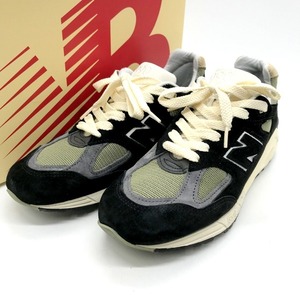 NEW BALANCE M990TE2 Black 990V2 TEDDY SANTIS スニーカー MADA IN USA 箱付き NB メンズ 26.0 ブラック系 ニューバランス 靴 B0736◆