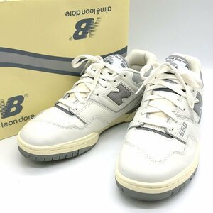 ニューバランス Aime Leon Dore BB550ALE スニーカー コラボ ローカット NB 550 復刻 メンズ 29 ホワイト New Balance 靴 B0010-1◆