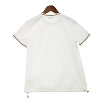 MONCLER T-SHIRT GIROCOLLO リンガー Tシャツ カットソー 半袖 古着 シンプル モンクレール レディース XSサイズ トップス IL7576■_画像2