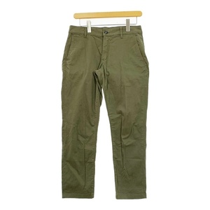 HOPE ホープ Nash Trouser スリム トラウザーパンツ ボトム 古着 ストレッチ 伸縮性 メンズ 44 S相当 カーキ ズボン DM8031■