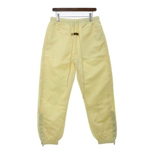 FOG ESSENTIALS エッセンシャルズ TRACK PANT トラックパンツ ナイロン CANARY 裾ジップ メンズ Mサイズ FEAR OF GOD ズボン DM8407■