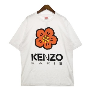 KENZO ケンゾー BOKE FLOWER フラワー プリント Tシャツ 新品同様 ロゴ クルーネック カットソー 半袖 メンズ XLサイズ トップス DM8901■