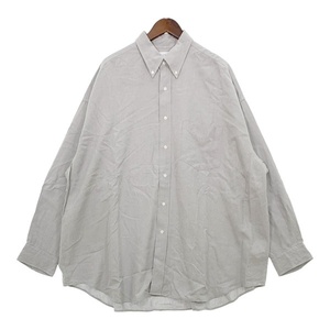 グラフペーパー Linen Cupro Oversized B.D. Shirt GM231-50067 オーバーサイズ シャツ ボタンダウン Graphpaper トップス DM9833■