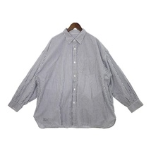 フレッシュサービス CORPORATE STRIPE REGULAR COLLAR SHIRT 美品 ストライプシャツ FSW-22-SH_152 FreshService トップス DM9887■_画像1