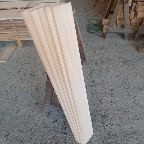 B-1479【100×13.5×1.5cm】国産ひのき　板　5枚セット　テーブル　棚板　看板　一枚板　無垢材　桧　檜　DIY