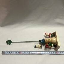 スノーマン　昭和レトロ　レトロポップ　クリスマス飾り玩具　置物　木製　usaトイビンテージ フィギュア ディスプレイ　人形_画像9