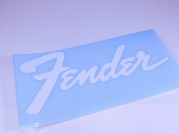 Fender ロゴ ステッカー トランジション ホワイト 大 #USTICKER-FENTR-WHL