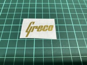 Greco ロゴ ゴールド Ver2 ヘッドストック用 サイズ 補修・リペア用 #NSTICKER-GRECO-GOLD2