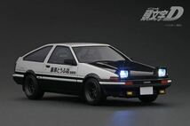 1円スタート【WEB限定】 IG3190 1/18 INITIAL D Toyota Sprinter Trueno 3Dr GT Apex (AE86) with LED light_画像1