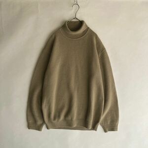 steven alan スティーブンアラン ウール タートルネック ニット セーター ややゆったりめ ベーシック ベージュ 無地 size M