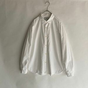YAECA BUTTON SHIRT 日本製 ヤエカ ボタンシャツ ベーシック 白シャツ ややゆったりめ シーズンレス ホワイト 無地 size M sk