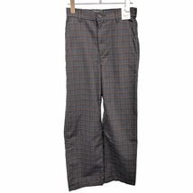 リーバイス プレミアム 【新品】 MATH CLUB SLACKS パンツ チェック ポリ×レーヨン SS XS ブラウン×ネイビー メンズ(レディース？)_画像1