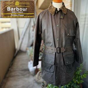 ゴールドタグ/Vintage Barbour SOLWAY ZIPPER/ヴィンテージ バブアー ソルウェイジッパー/C38/1クレスト/AEROジッパー