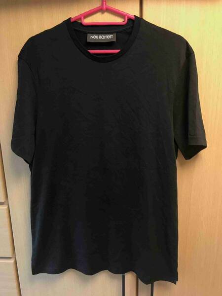 国内正規 18SS Neil Barrett ニールバレット THUNDERBOLT サンダーボルト ネックレイヤード クルーネック Tシャツ 黒 XS PBJT207 E505