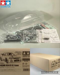 S231201-6【新品未使用】TAMIYA タミヤ 1/10 RCスペアパーツ 日産 nismo ニスモ R34 GT-R Zチューン スペアボディセット SP.1246 51246