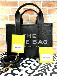 MARC JACOBS マークジェイコブス レザー ミニ トートバッグ ショルダーバッグ　ブラック