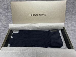GIORGIO ARMANIjoru geo Armani cashmere 100% gloves glove M size last amount of money 