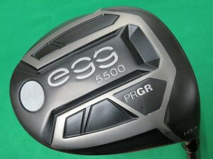 【中古・ジャンク品】 PRGR　プロギア　2019　NEW egg 5500　ドライバー （10.5°） 【R／M-37】　純正カーボン　HC無し