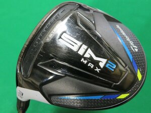 【中古／左用】 テーラーメイド　2021　SIM2‐MAX　シム2マックス　レフティ　フェアウェイウッド　3W（15°）【X】VENTUS BLACK 6　HC付き