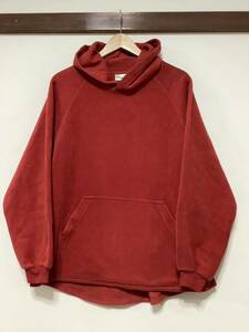 や1277 L.L.Bean エルエルビーン フリースパーカー XL キッズ 18-20 レッド 古着