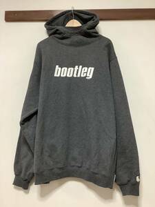 や1273 Bootlegbooth ブートレグブース スウェットパーカー プルオーバー XXL ダークグレー ストリート裏起毛 HOODIE フーディー