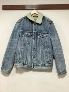 や1271 Levi's リーバイス デニムボアジャケット 裏ボアジージャン ランチジャケット M ユーズド加工 アメカジ 